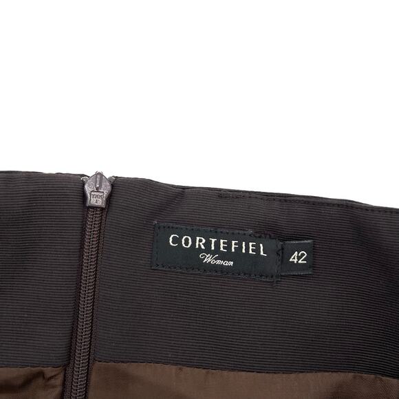 Cortefiel Spain women’s midi skirt side pockets belted waist - Picture 4 of 7